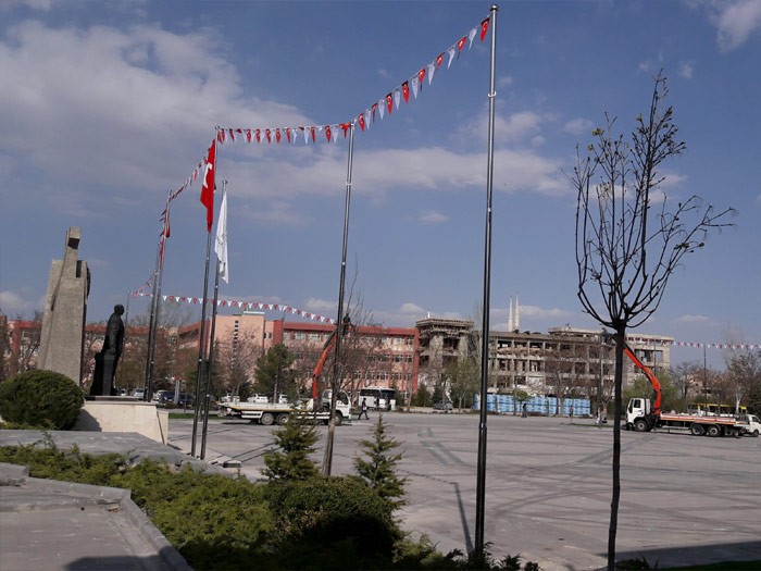 SELEŞLER Bayrak kamera direği imalatı Konya